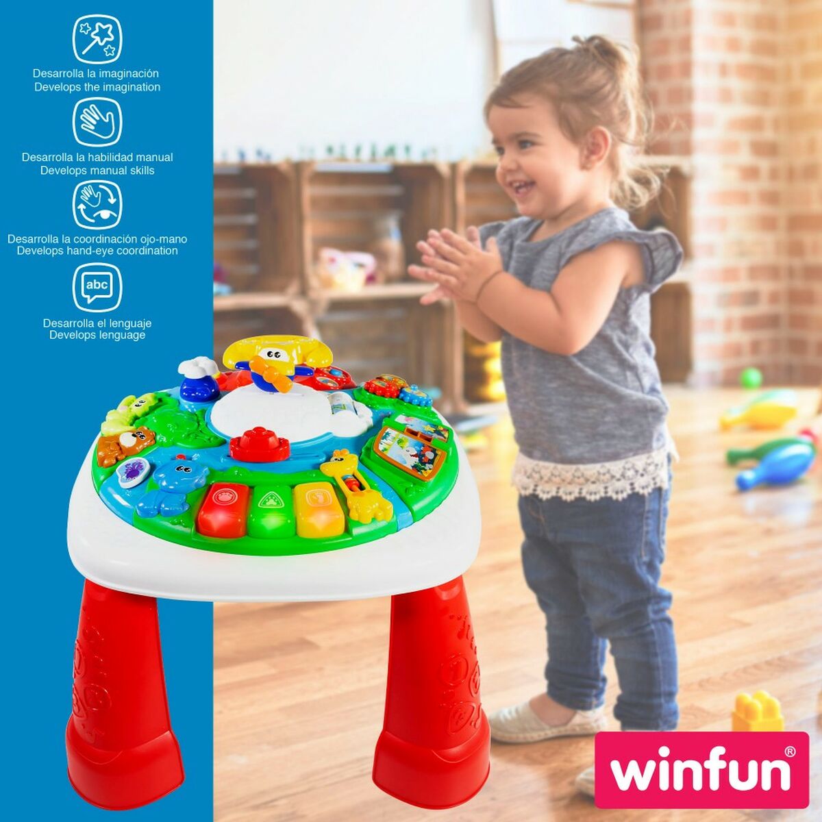 Toimintakeskus Winfun 2 osaa 47 x 41 x 47 cm